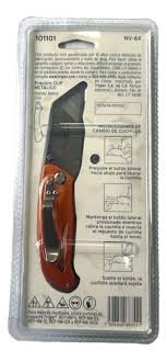 Navaja Plegable, Cuerpo Metalico, 6', Truper 101101 Color Naranja