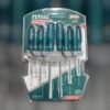 Destornillador Con Punta Plana, Cruz Total 15419 Con Mango Ergonómico De Plástico Pack X 10 Unidades