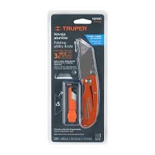 Navaja Plegable, Cuerpo Metalico, 6', Truper 101101 Color Naranja