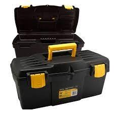 Caja De Herramientas Plástica 19 PuLG 48cm Pretul 20533 Color Negro