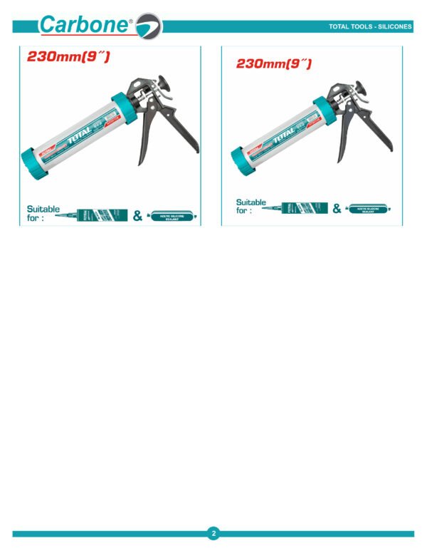 Pistola Calafatera Aluminio Para Silicona 9 Pulgadas Th20109