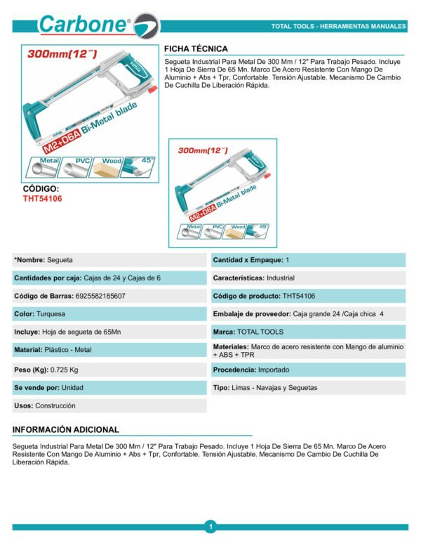 tht54106-segueta-industrial-para_001 Marco Segueta 12 Industrial Total (tht54106)