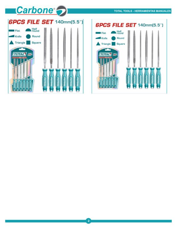 Lima 140 X 3 Mm Juego X 6 Pzs Total (tht91462)