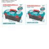 Caja De Herramienta 17pg Plastica Cierre Metalico 15kg Total