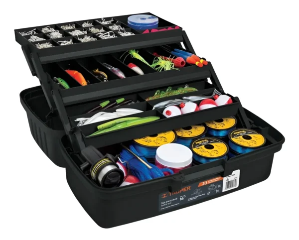 2 Caja Organizador Para Herramienta 16'' - 3 Bandejas Truper