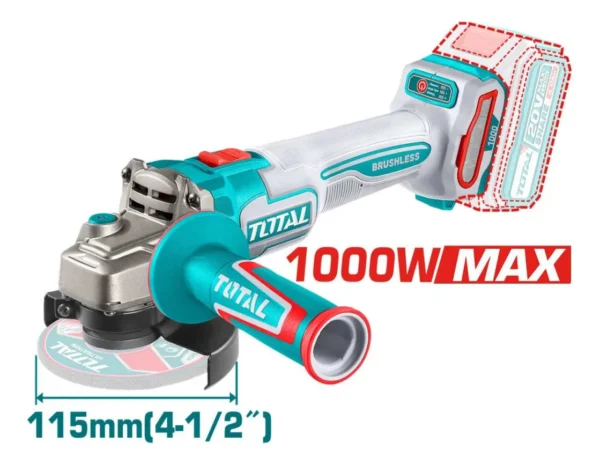 Combo Taladro Percutor 96nm y Pulidora 20v + 2 baterias de 4ah + 9 accesorios