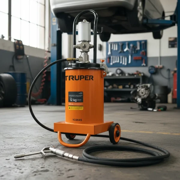 Bomba Inyectora Neumática de Grasa 12 Kg - Truper