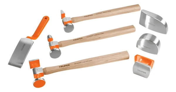 2 Juego De 7 Martillos Y Entibadores Para Latoneria - Truper