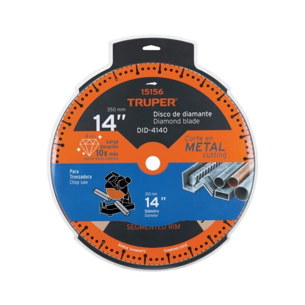 DID-4140+E1 Disco De Diamante De 14 X 4 Mm, Corte De Metal, Truper