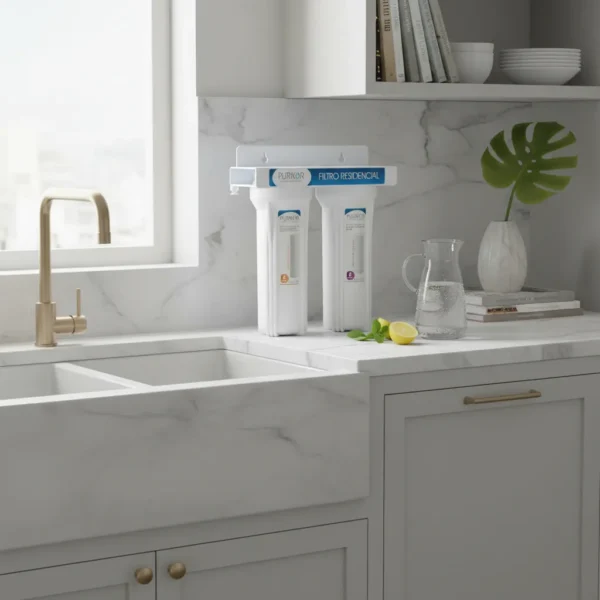 Purificador De Agua De 2 Etapas Pkf-2 Purikor Blanco