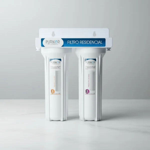 Purificador De Agua De 2 Etapas Pkf-2 Purikor Blanco
