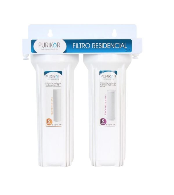 Purificador De Agua De 2 Etapas Pkf-2 Purikor Blanco