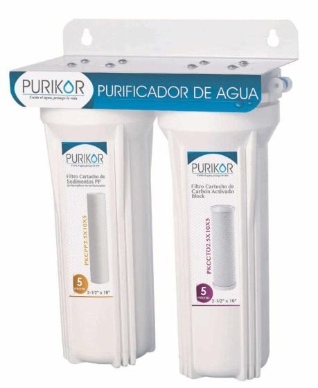 Purificador De Agua De 2 Etapas Pkf-2 Purikor Blanco