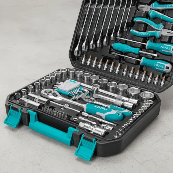 D_NQ_NP_2X_643862-MCO99583431342_122025-F Caja Kit De Herramientas X 100pzs Llaves Y Copas P/mecanico Total