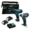Combo Taladro Percutor 28nm + Atornillador Inalambrico 110nm Makita