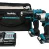 Combo Taladro Percutor 28nm + Atornillador Inalambrico 110nm Makita