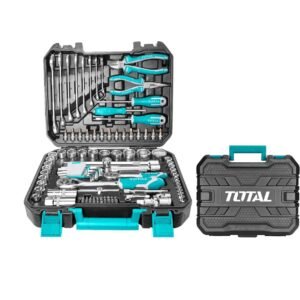 Caja Kit De Herramientas X 100pzs Llaves Y Copas P/mecanico Total