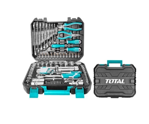 D_NQ_NP_2X_864145-MLU75193314042_032024-F Caja Kit De Herramientas X 100pzs Llaves Y Copas P/mecanico Total