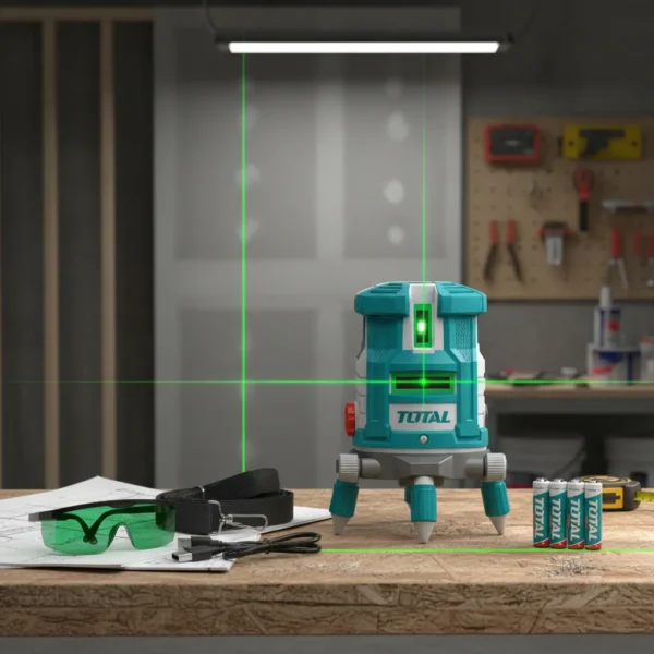 Nivel Láser Autonivelante Luz Verde 30m - 5 Lineas Total
