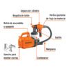PIPI-44E+FC1 Pistola Para Pintar Eléctrica 110v De 600 W, Truper