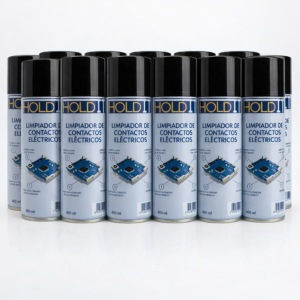 Caja X 12 Limpiador De Contactos Electricos Electronicos 400 Ml Holdit