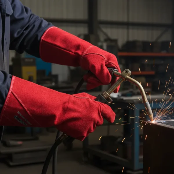 GUANTES SOLDADOR 41CM 10/XL CUERO Y KEVLAR INDUSTRIAL