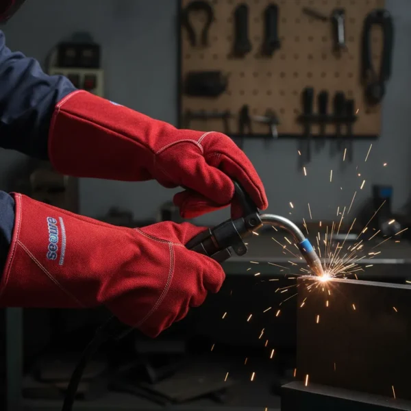 GUANTES SOLDADOR 41CM 10/XL CUERO Y KEVLAR INDUSTRIAL